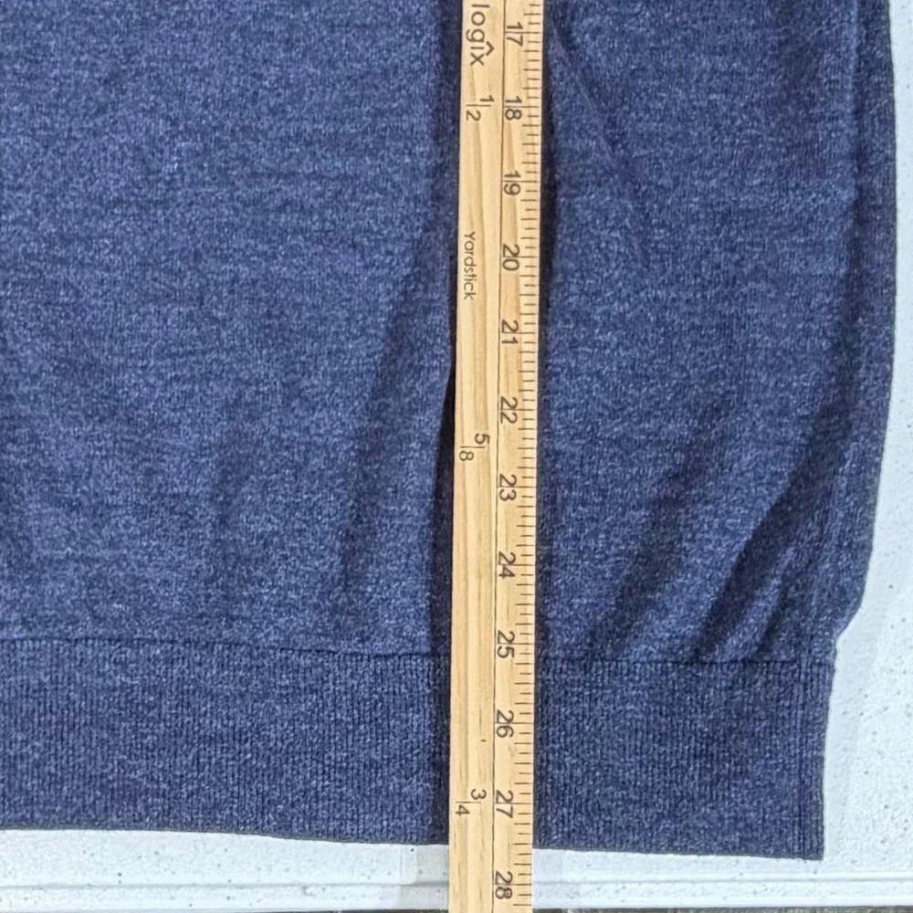 Banana Republic Sweater XL Navy Blue Organic Cotton Raglan Crew Neck Casual